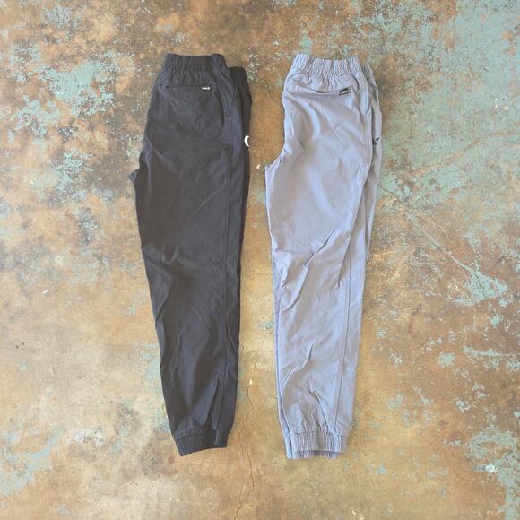 Hurley Boys Performance Jogger Lot of 2 Size 14/16 Black Gray Pants Active - Picture 2 of 10